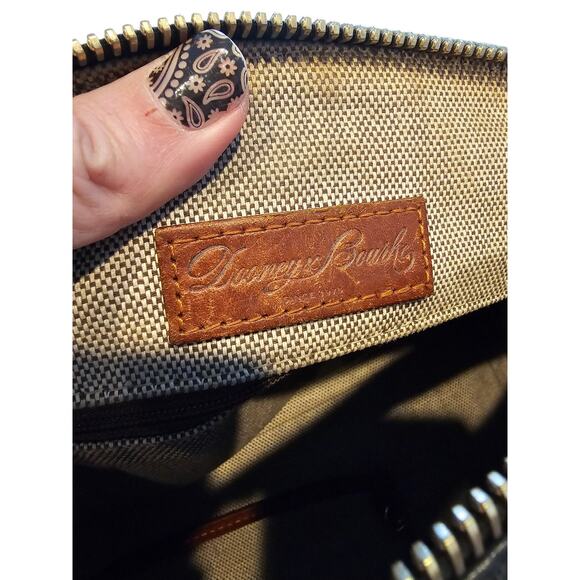 DOONEY & BOURKE 1975 FLORENTINE VACCHETTA LEATHER Satchel Bag BROWN - Picture 8 of 9